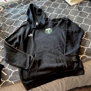 Black adidas Portland Timbers hoodie
